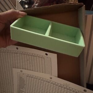 Green Desk Organizer